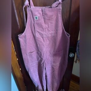 Lucy & Yak Dusty Rose Corduroy Overalls